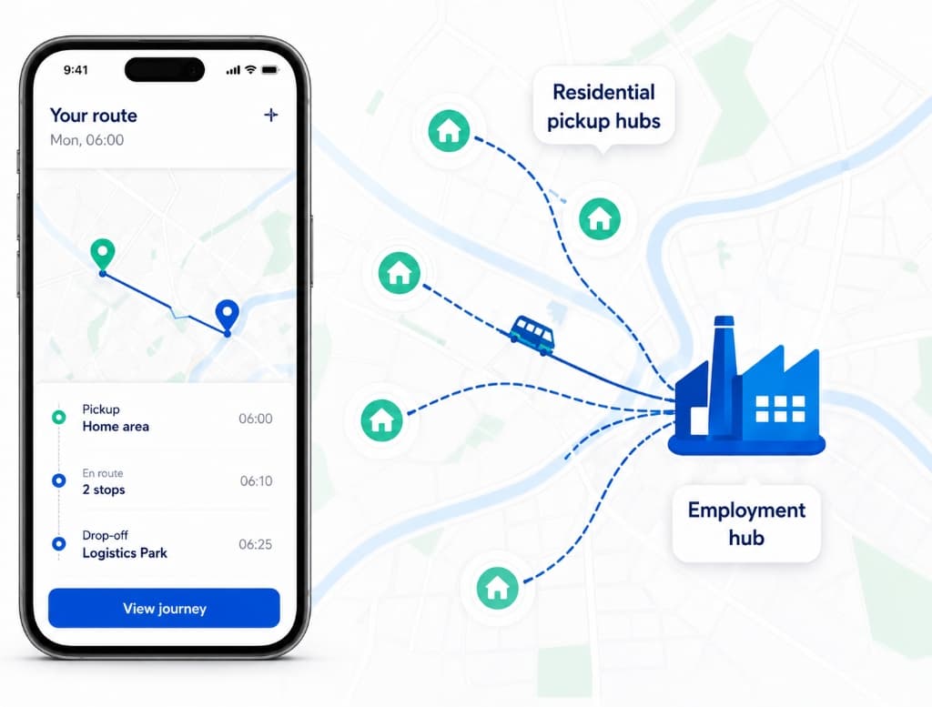Worcar Mobile Application and Route Connectivity